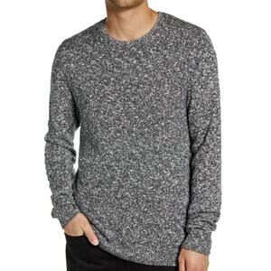 CALIBRATE Gray Knit Long Sleeve Crew Neck Sweater Men's
